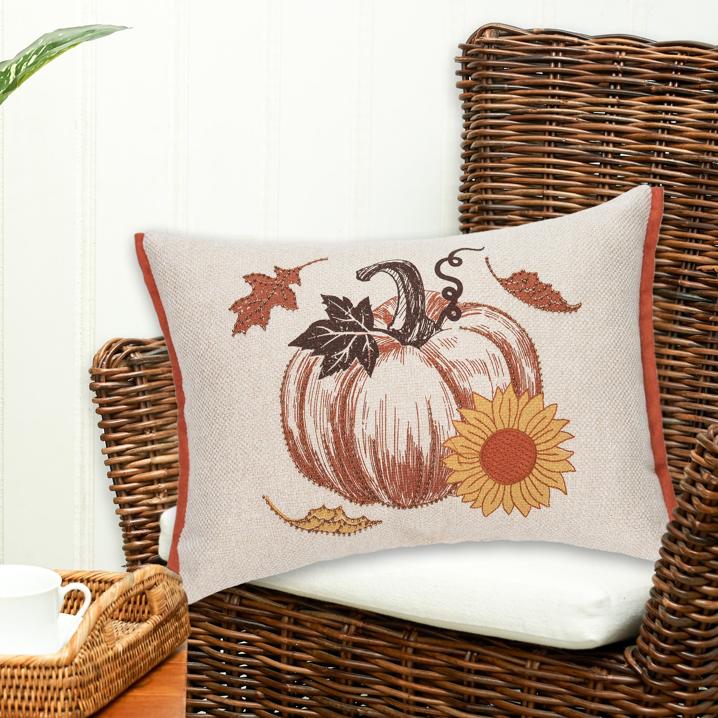 C&F Home Harvest Time Pumpkin Pillow