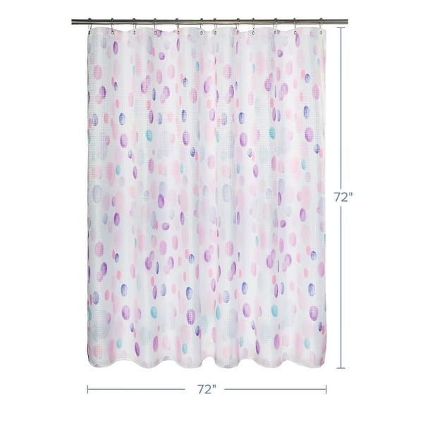 dimension image slide 5 of 6, Painter Dots Texture Shower Curtain