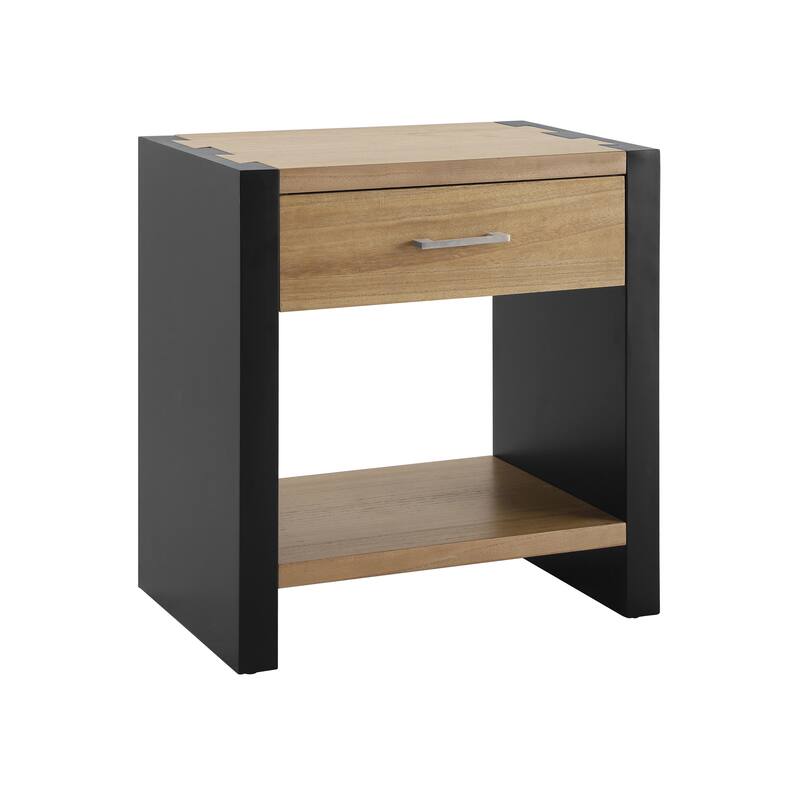 Christopher Knight Home - Quillson MDF 1-Drawer Nightstand with Smooth Glide Drawer
