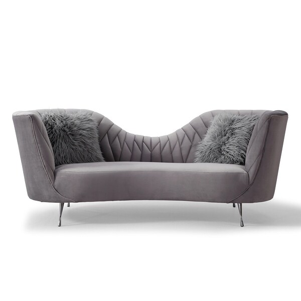 Eva Velvet Upholstered Sofa