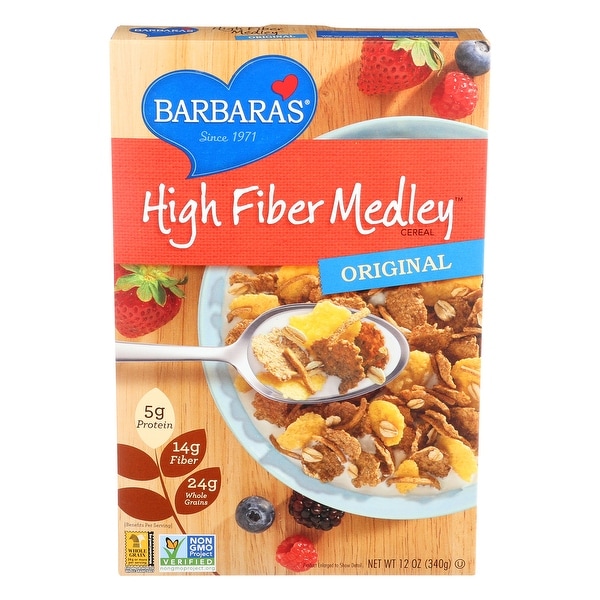 Barbara's Bakery High Fiber Cereal - Original - Case of 6 - 12 oz.