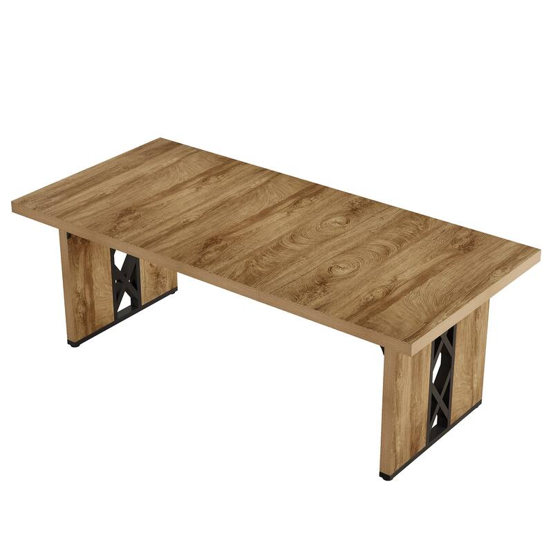 71" Dining Table Large Kitchen Table with Unique Heavy Duty Legs
