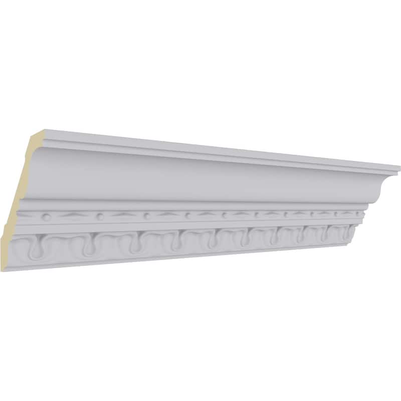 Leslie Crown Moulding - 4"H x 3 1/4"P x 5 1/8"F x 94 1/2"L