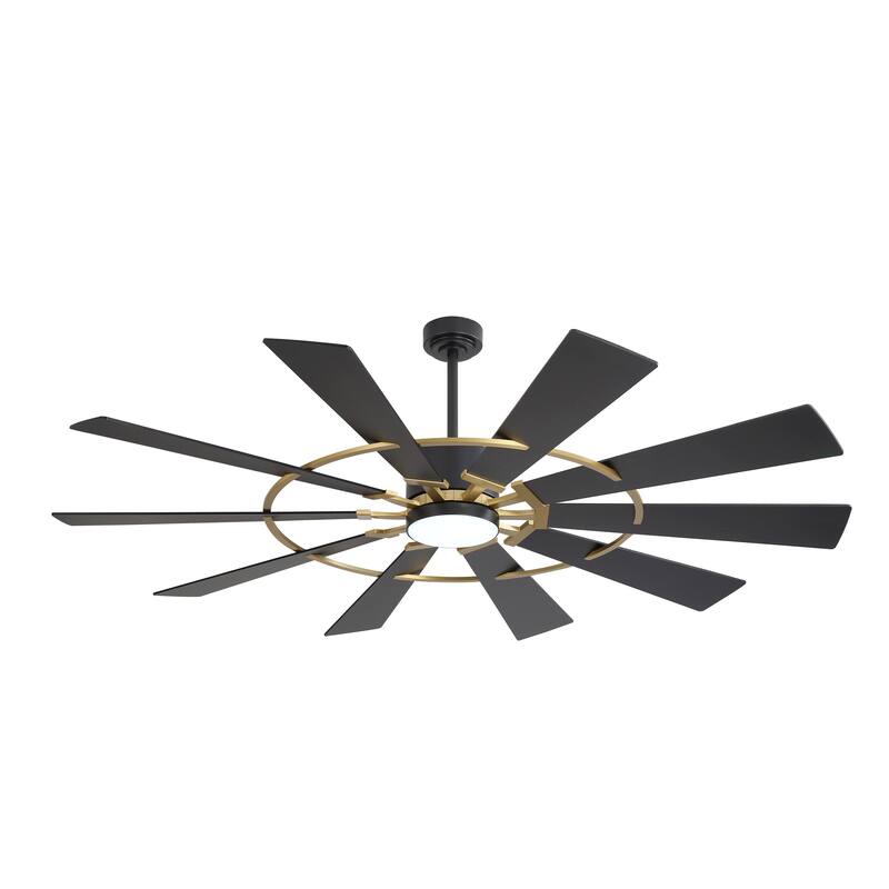 MLiAN Ceiling Fan with Lights Remote Control 6-Speed DC