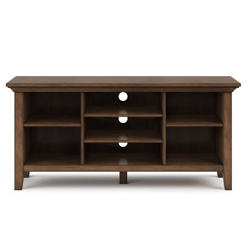 WYNDENHALL Mansfield SOLID WOOD 53 inch Wide Transitional TV Media