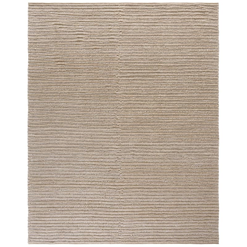 SAFAVIEH Handmade Natura Klodjana Wool Rug - 8' x 10' - Taupe/Ivory