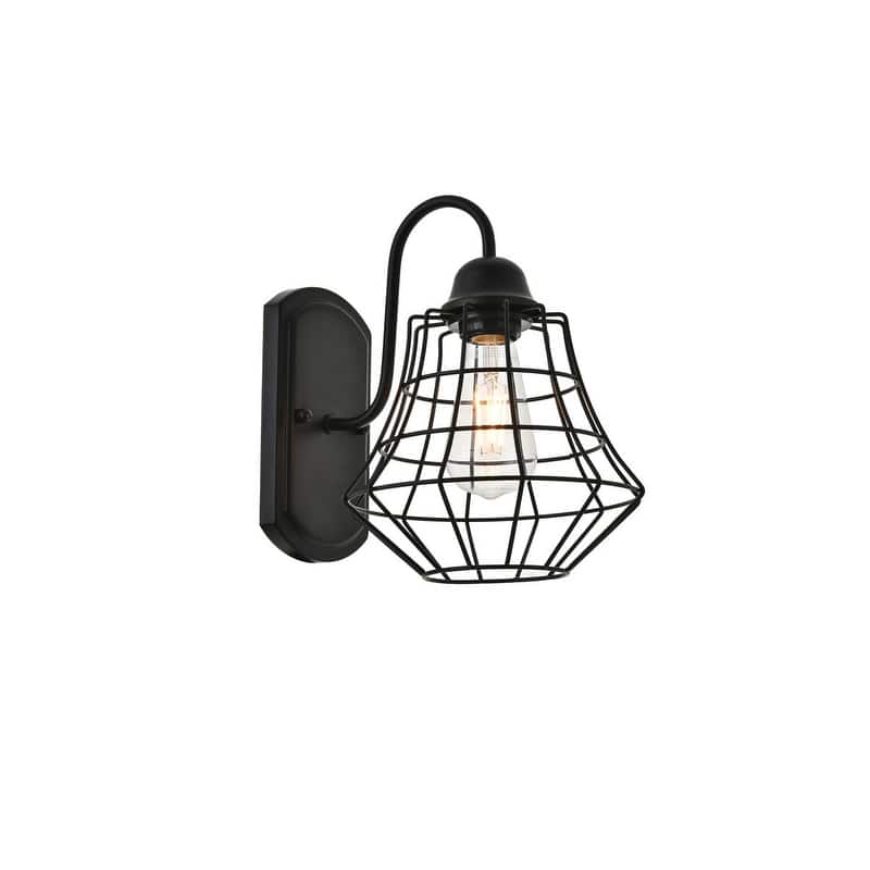 Penelope 1 light black Wall Sconce