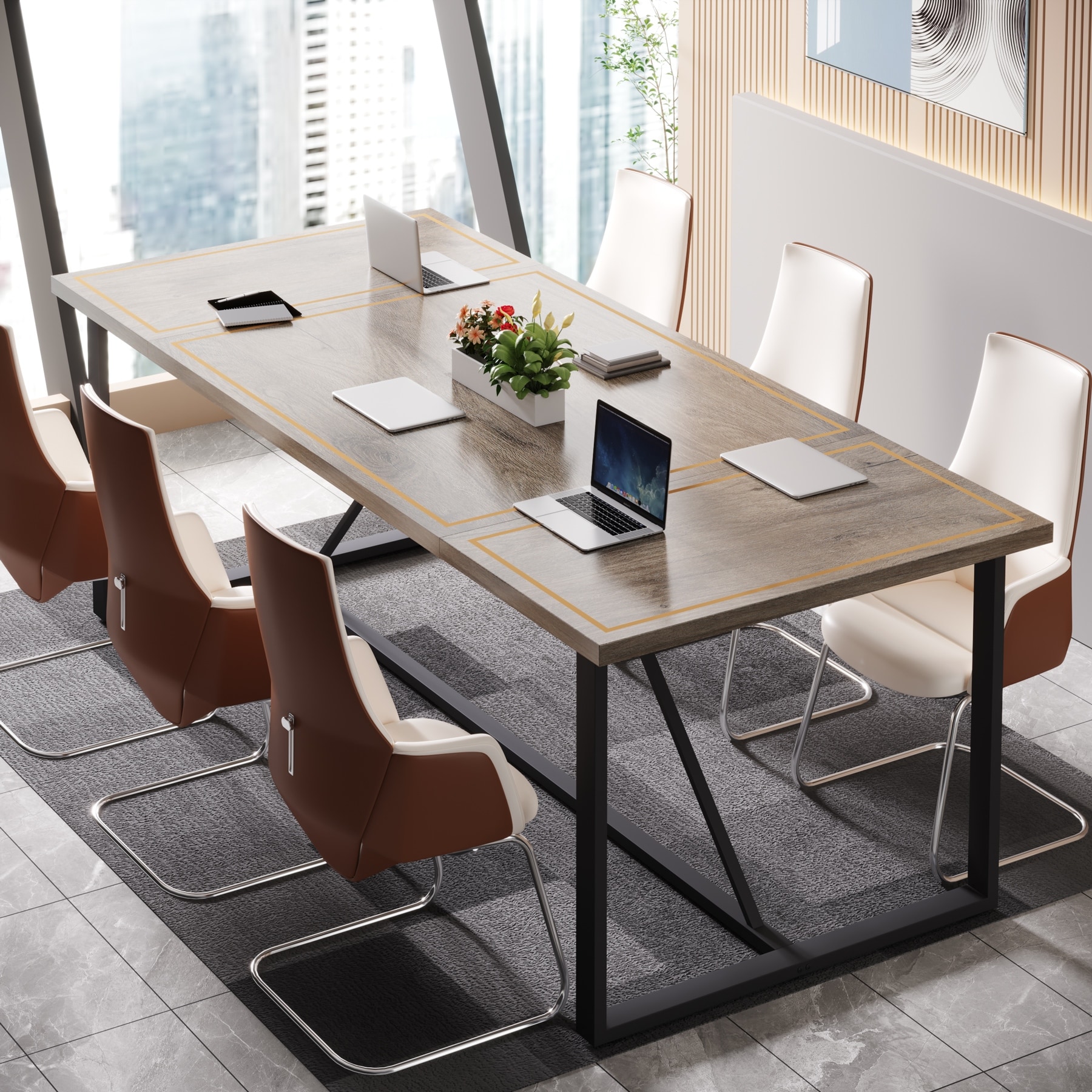 6ft deals white desk