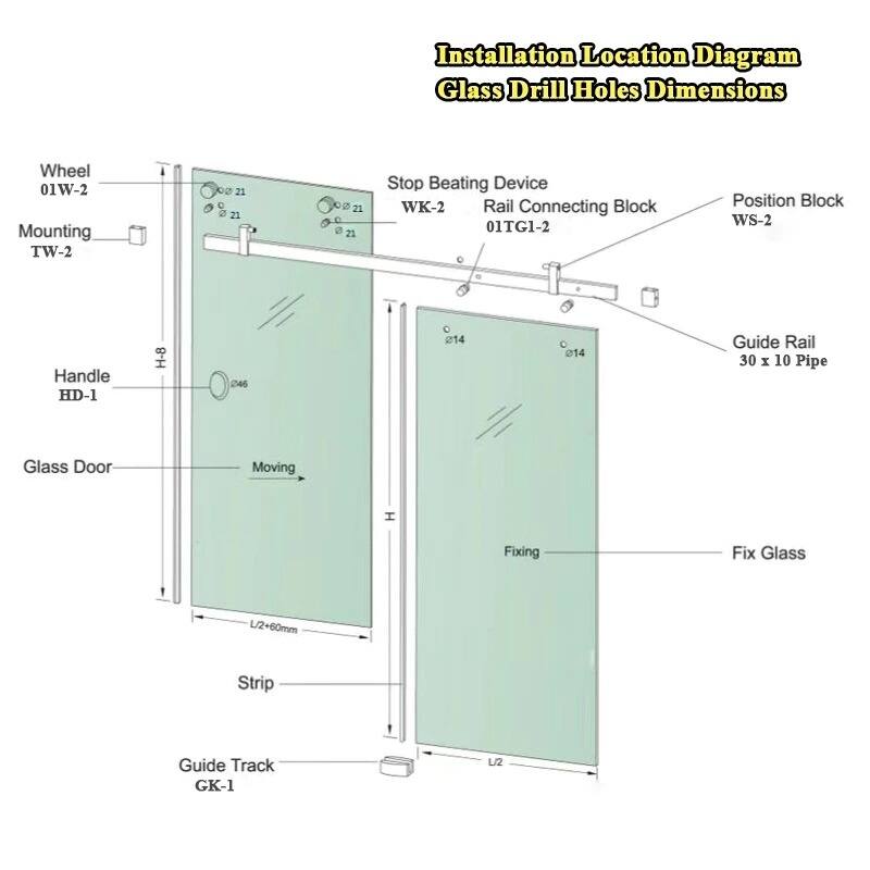 Frameless Sliding Glass Shower Door
