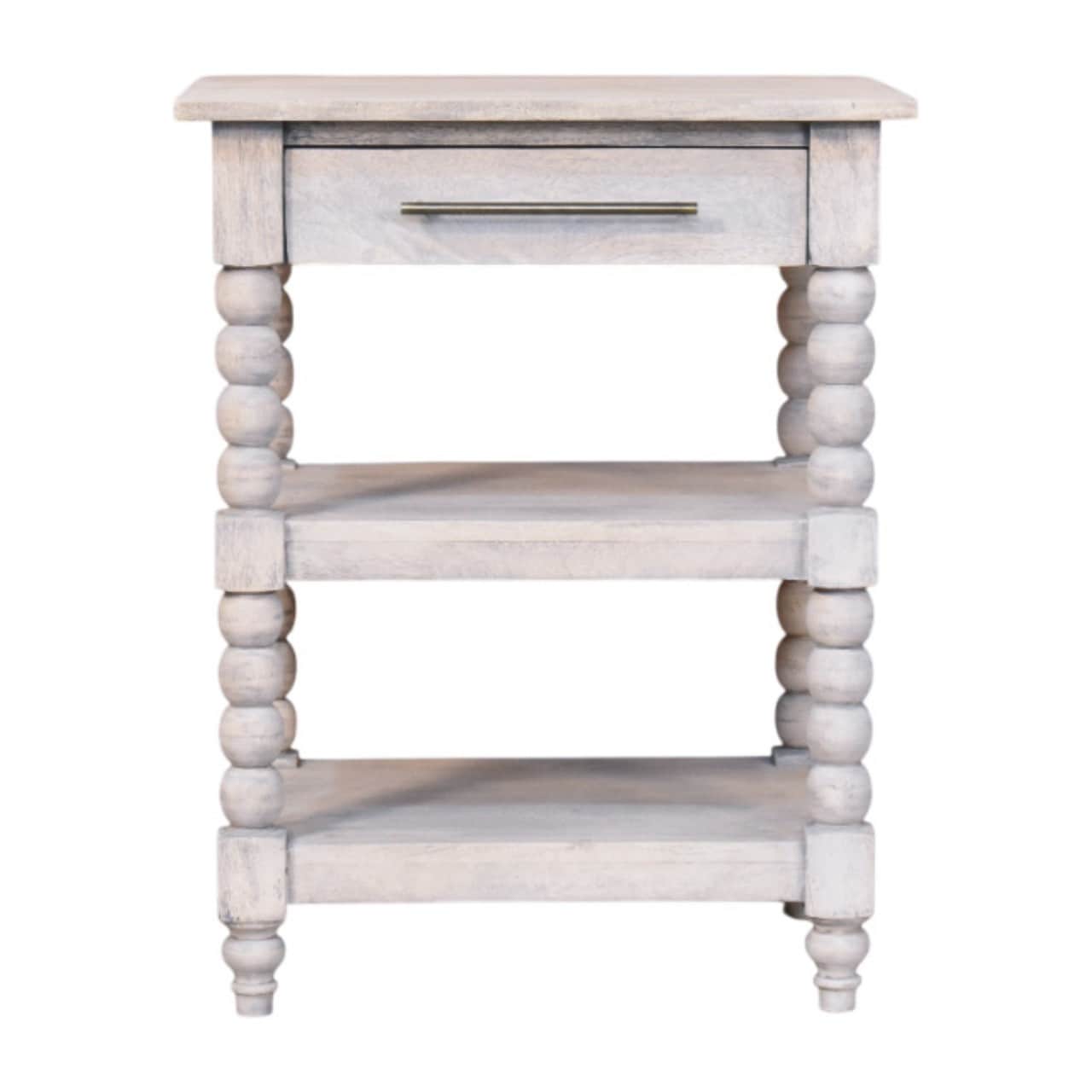 Artisan Furniture Solid Wood Barclay Acid Wash Side Table , Brown