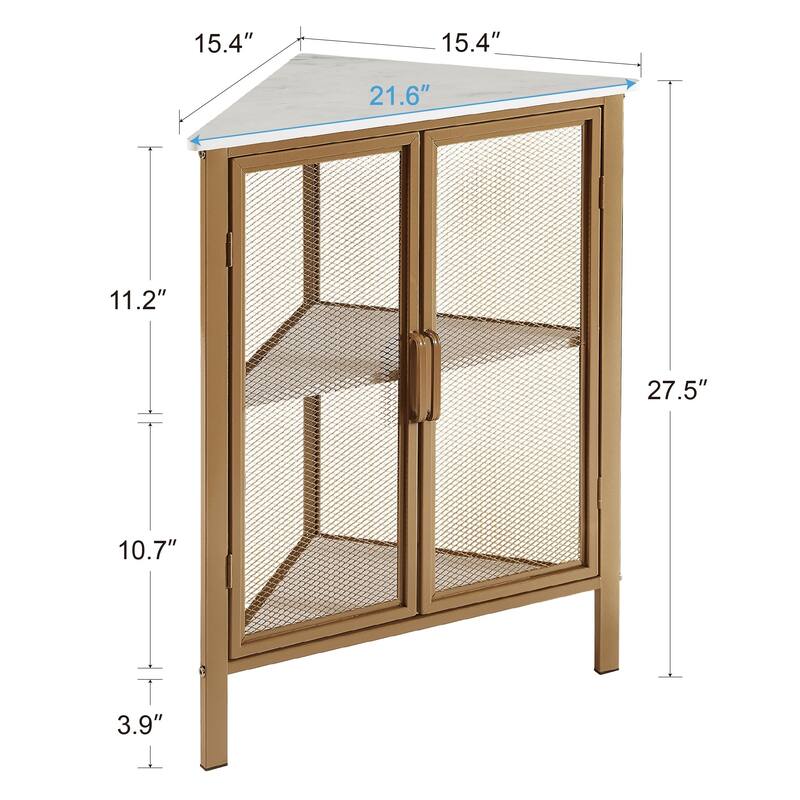 VECELO Triangular Corner Cabinet 27.5