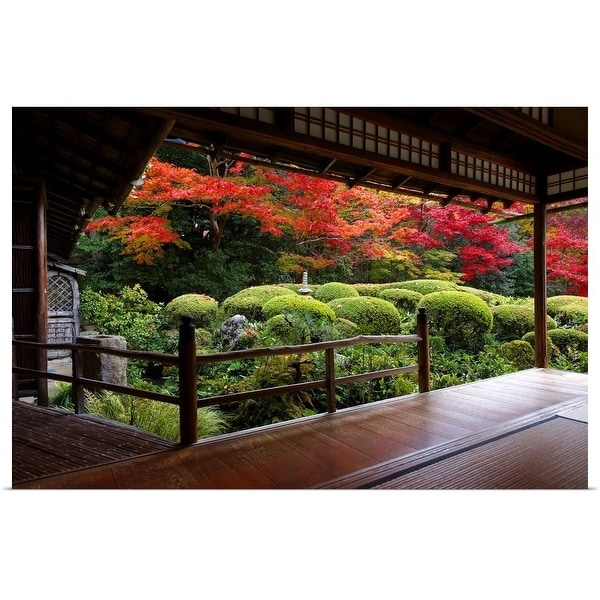 "Shisendo's zen garden from meditation hall" Poster Print