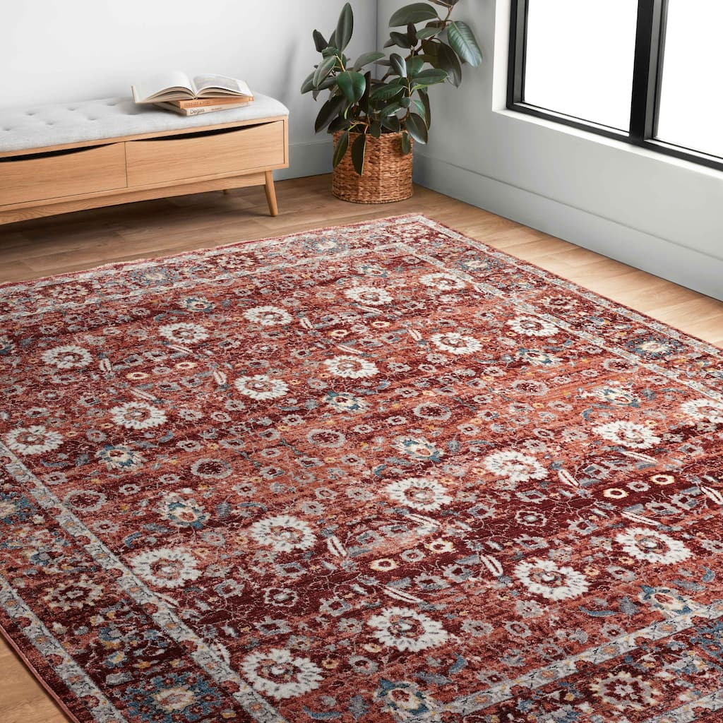 Alexander Home Hondo Boho Floral and Botanical Area Rug