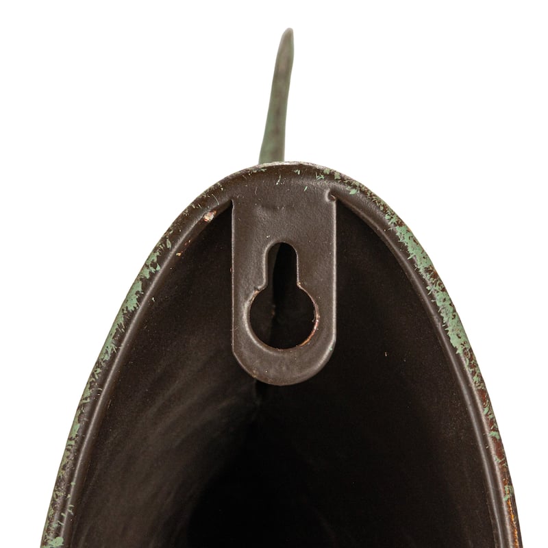Distressed Metal Tuna Tail Accent Decor - 14.3"L x 3.0"W x 18.0"H
