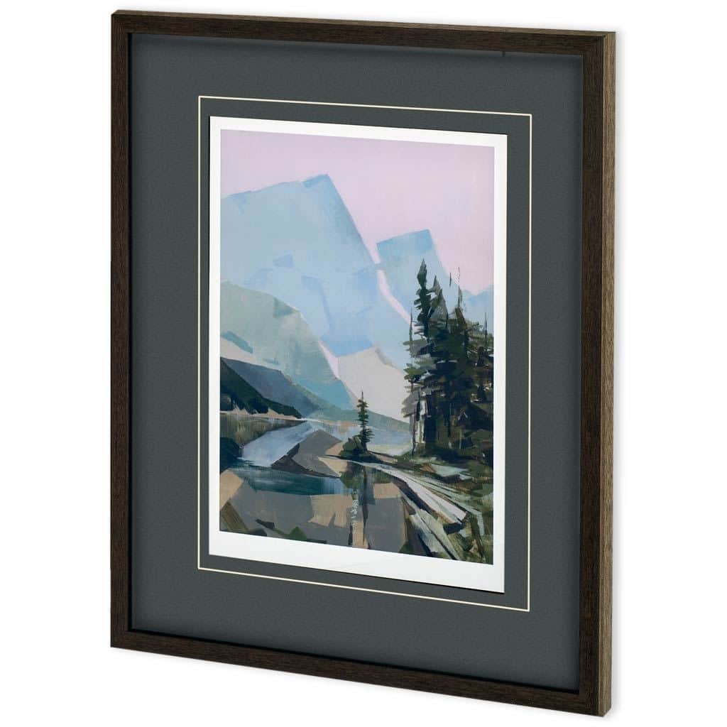 Distant Blue Framed Art Print