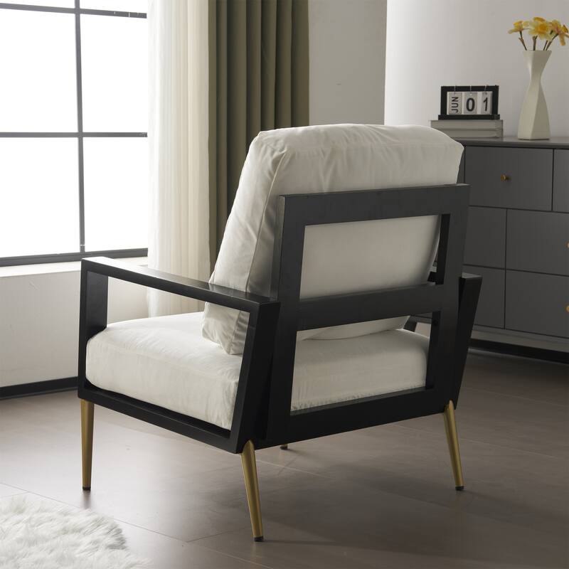 RetAccent Armchair Lounge Chair with Pillow Back