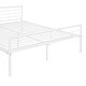 preview thumbnail 7 of 7, Twin Over Full Bunk Bed with Desk, Metal Bed with Ladder, Kid's Bed with Quality Slats for Bedroom, Metallic White