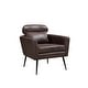 preview thumbnail 7 of 7, 29.5"W Bronzing Suede Upholstered Armchair with Throw Pillow, Soft Cushion and Black Metal Leg for Living Room, Bedroom