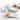 Tabletops Gallery Marina 12 Piece Porcelain Dinnerware Set in White with Aqua Stripes- Service for 4