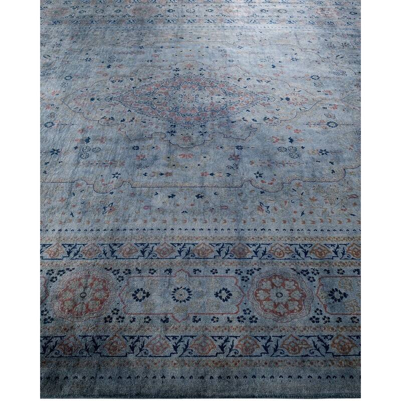 Overdyed, One-of-a-Kind Hand-Knotted Area Rug - Gray - 8' 2" x 10' 1"