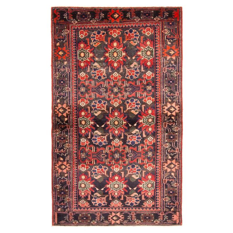 ECARPETGALLERY Hand-knotted Andelz Dark Grey Wool Rug - 4'0 x 7'1