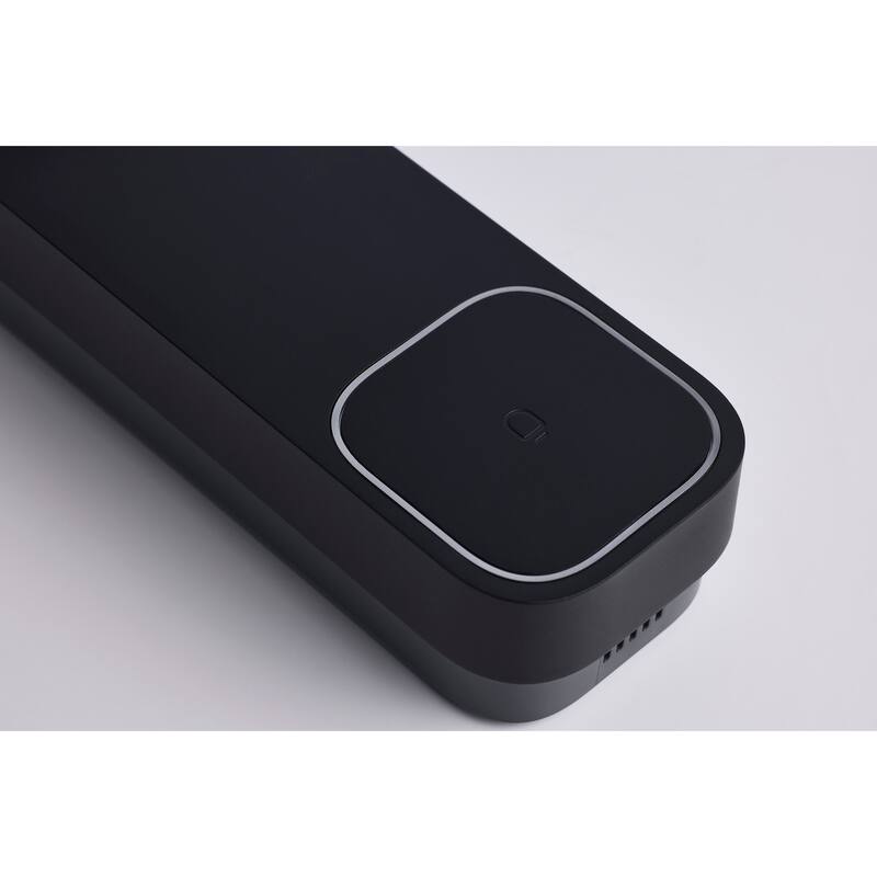 Starfish Smart Doorbell Security Camera Wired Black Doorbell With Black Chime