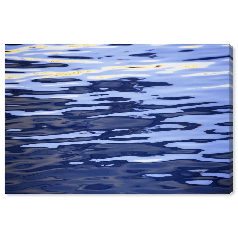 Wynwood Studio Nautical and Coastal David Fleetham - Sunset Reflections Blue and Nautical & Coastal Wall Art Canvas Print