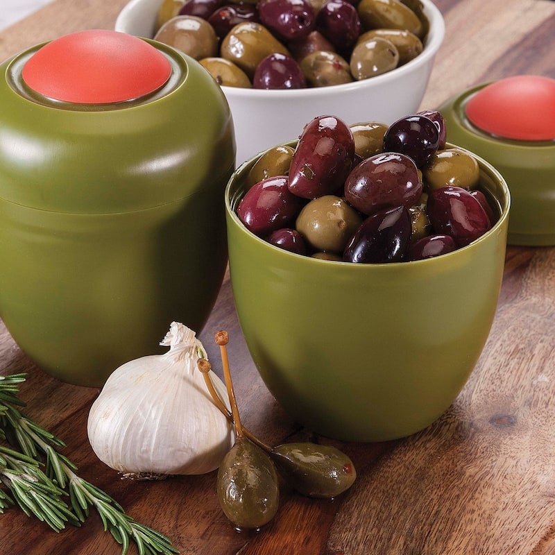 Hutzler Olive Saver Keeper Storage Container Set