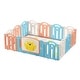preview thumbnail 2 of 5, 62.9 inch x 62.9inch Foldable Playpen, Baby Safety Play Yard With Fence Indoor Toys With Play mat 14panel and 1 play mat