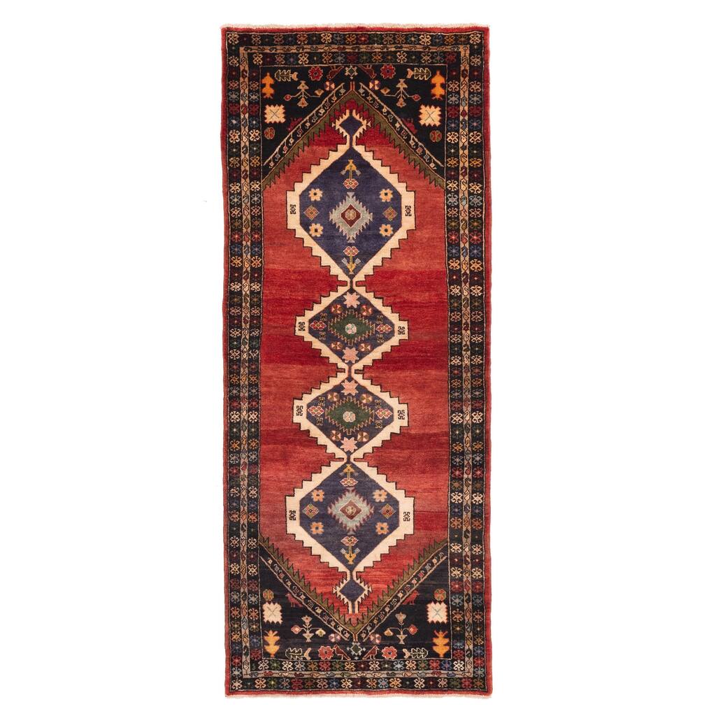 ECARPETGALLERY Hand-knotted Konya Anatolian Red Wool Rug - 3'8 x 9'2