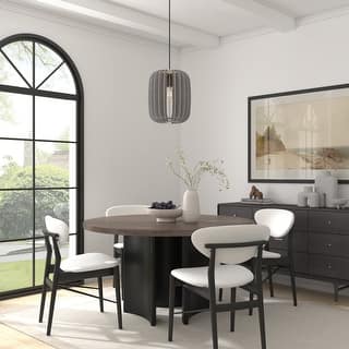 Acroma 1-Light Modern Pendant Light Fixture with Felt Shade