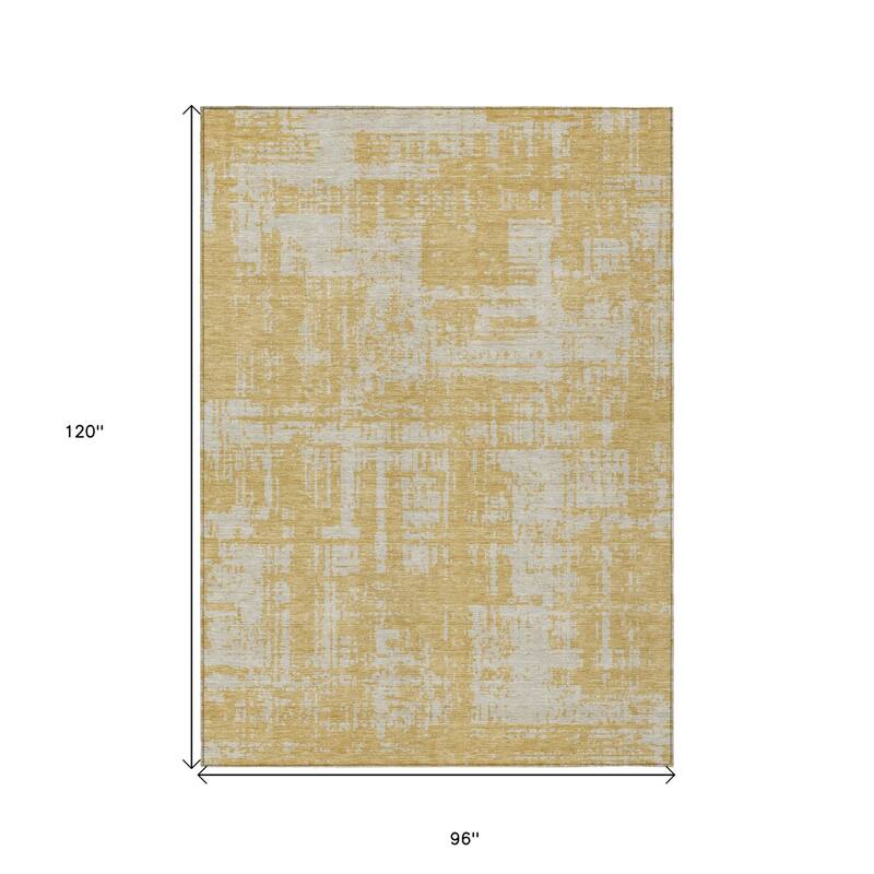 HomeRoots Abstract Transitional Rectangle Outdoor Rug