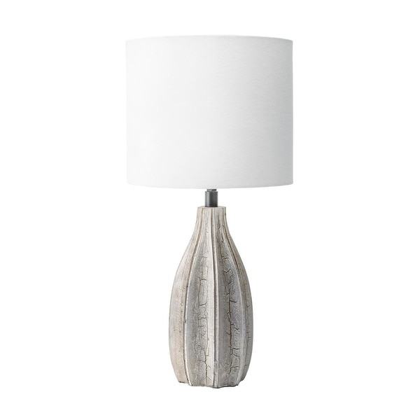 grey wooden table lamp