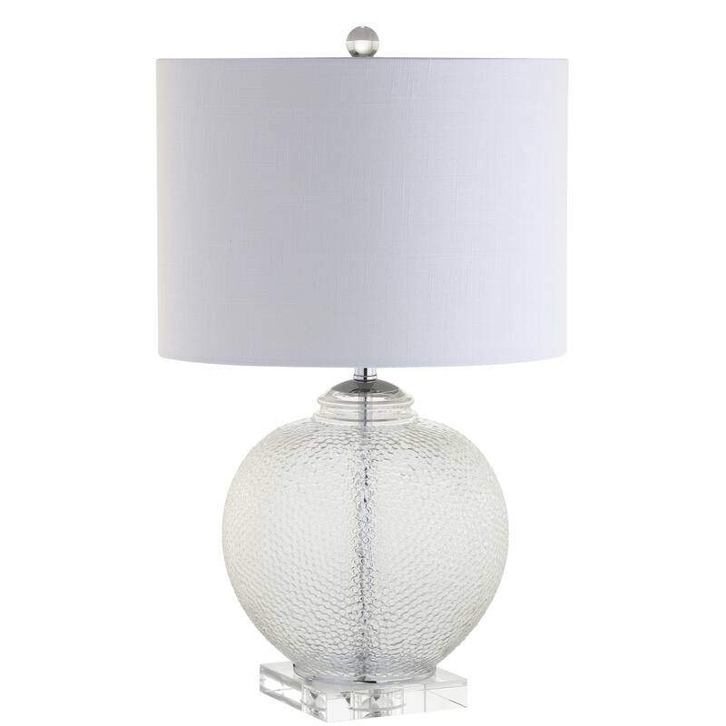 Lillian 24" Glass / Crystal LED Table Lamp, Clear by JONATHAN Y