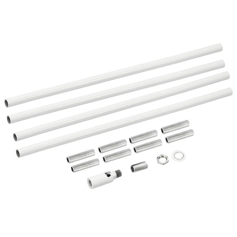 Threaded Extension Rod Kit, M10 Thread with Sloped Ceiling Adapter