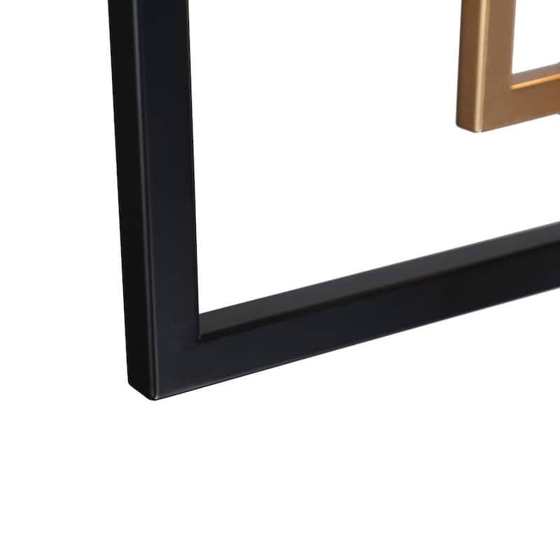Modern Glam 6-light Linear Kitchen Lights Black Gold Glass Candle Chandelier