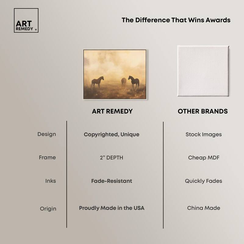 Equine Trio Canvas by Art Remedy