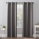 preview thumbnail 1 of 105, Sun Zero Cyrus Thermal Total Blackout Grommet Curtain Panel, Single Panel 40 x 63 - Grey