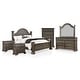 preview thumbnail 7 of 12, Stroh Traditional 6-Piece Bedroom Set with USB by Furniture of America