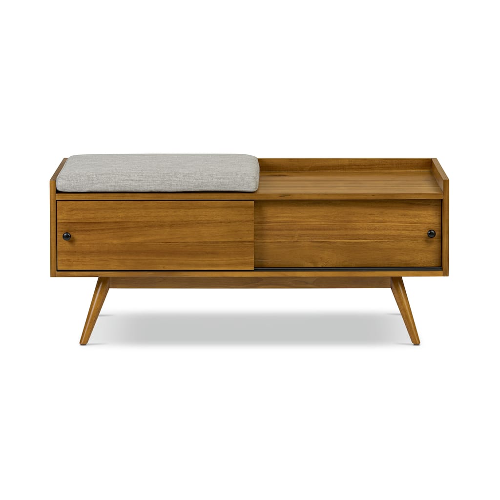 EdgeMod Dorsey Entryway Storage Bench in Light Brown