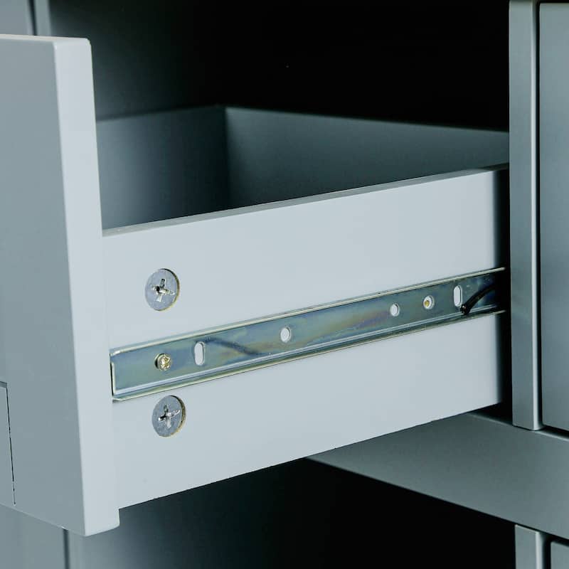 Mobile Kitchen Island Cart with Drop-Leaf Countertop & Storage Cabinet