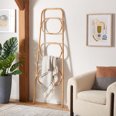 SAFAVIEH Petroula 3 Tier Towel Hanger - 26"W x 1.2"D x 67"H - 26Wx1Dx67H