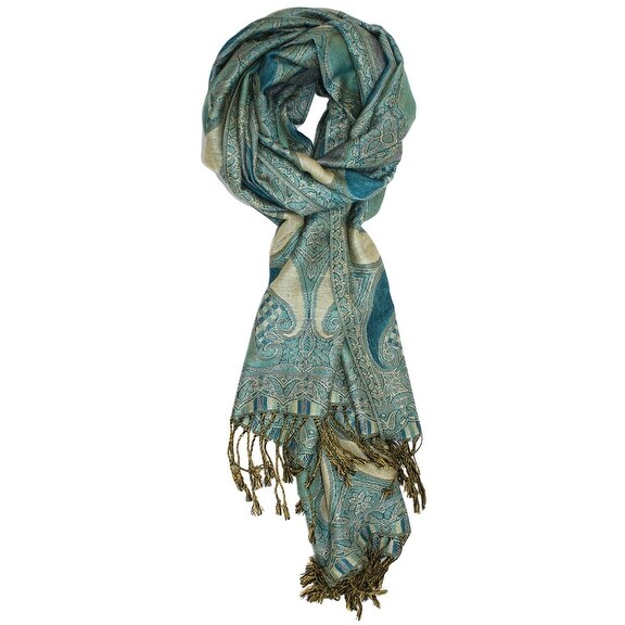 Double Layers Paisley Pashmina Shawl Scarf Stole