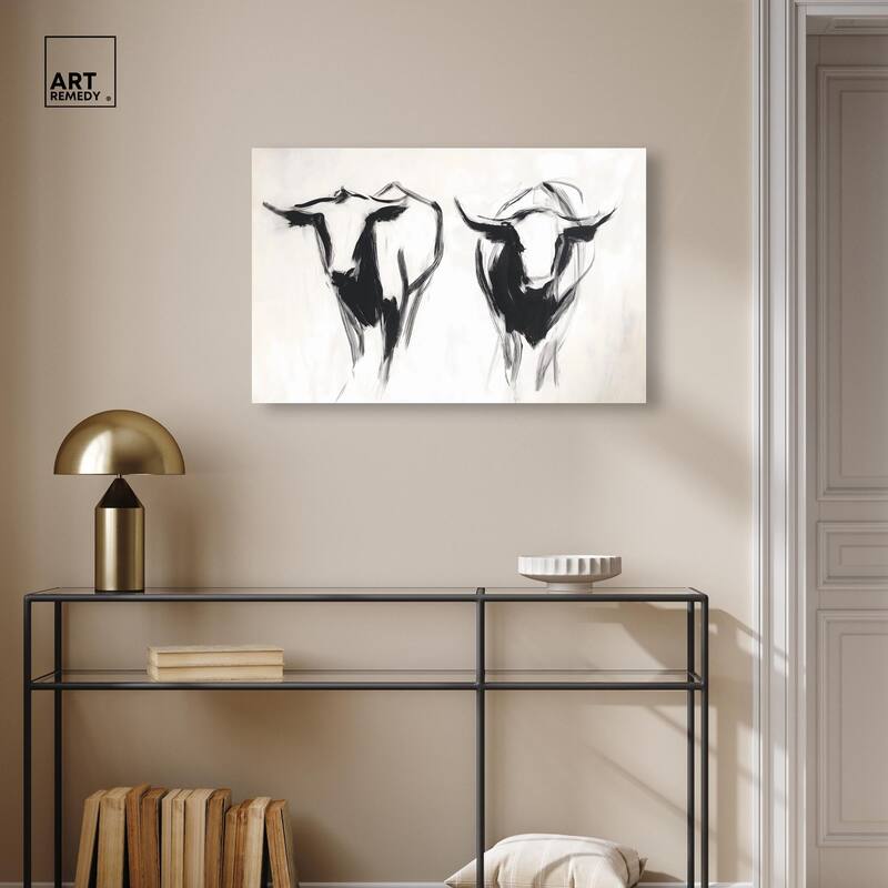 Bovine I Canvas by Art Remedy, Gallery Wrapped