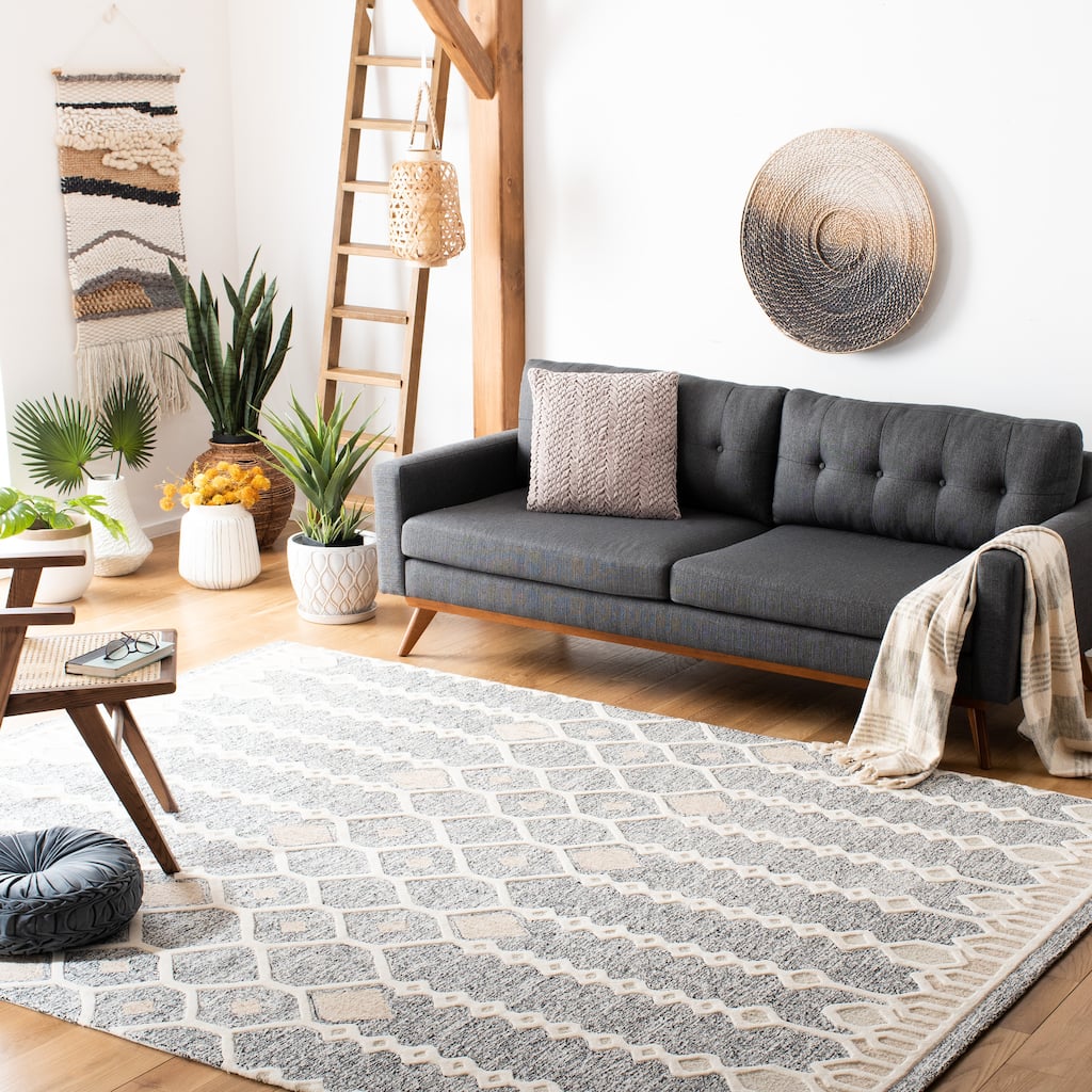 SAFAVIEH Handmade Artistry Bensu Moroccan Boho Wool Rug