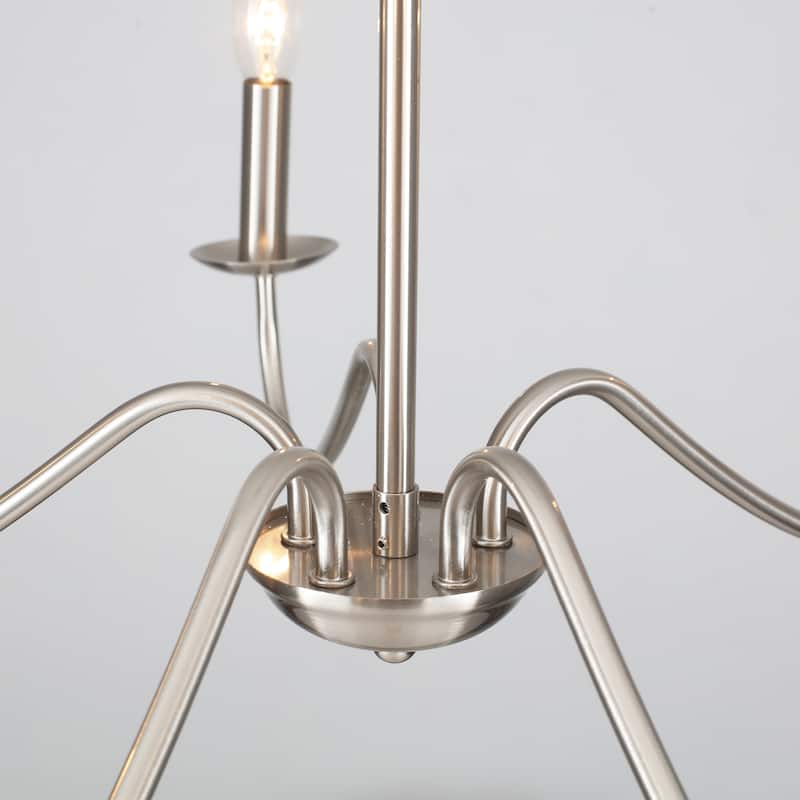 5-Light Rustic Farmhouse Candle Chandelier for Bedroom, Kitchen, Living Room and Foyer