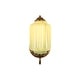 preview thumbnail 12 of 23, 1-Light Vintage Aged Antique Brass Finish Lantern Shaped Wall Light with Milk/Green Glass for Bedroom, Hallways