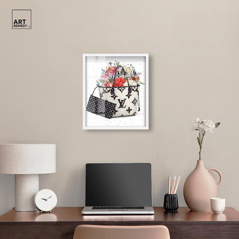 Floral Summer Bag Shadowbox by Art Remedy