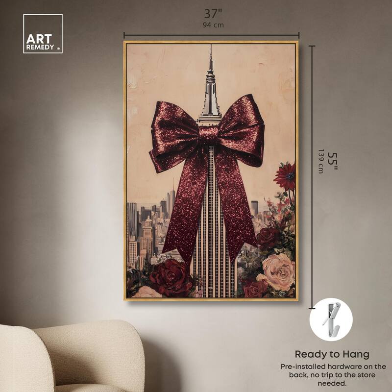 Sparkling Empire State Building Canvas by Art Remedy