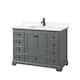 Option Dark Gray / White Quartz Top / Matte Black